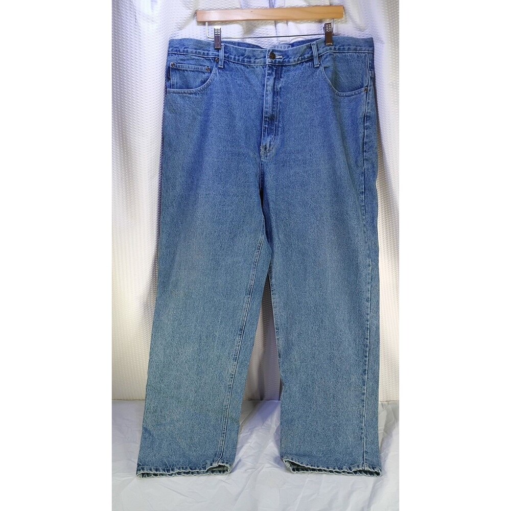 Nevada Jeans Co Men's 42x32 Blue Cotton Denim Straight Fit Classic Wash